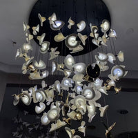 Modern Art Petunia Chandelier for Staircase/Foyer/Living Room