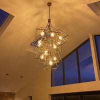 Modern Cube Cluster Chandelier for Living Room/Staircase/Foyer