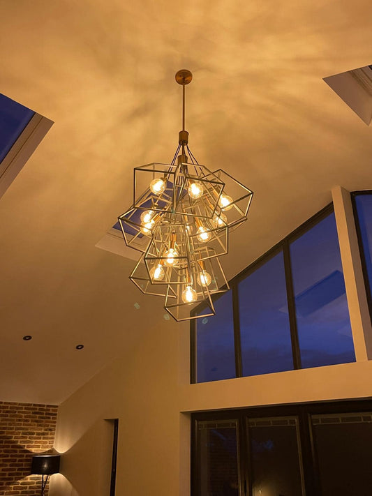 Moderne kubusclusterkroonluchter voor woonkamer/trap/hal 