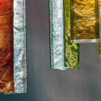 Rylight 1/25/60/84-الضوء الملونة مستطيل العنقودية بلاط زجاجي قلادة/الثريا