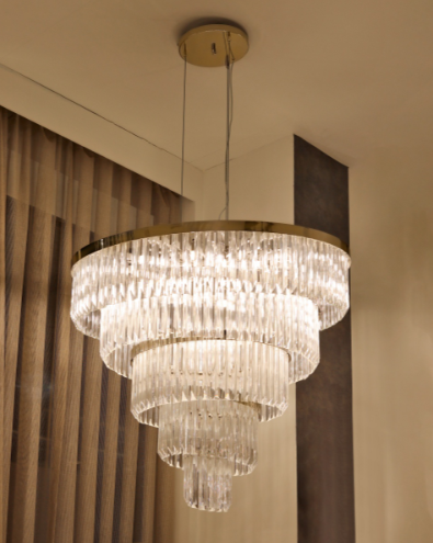 Rylight 4/5/6-Tier Adjustable Crystal Chandelier