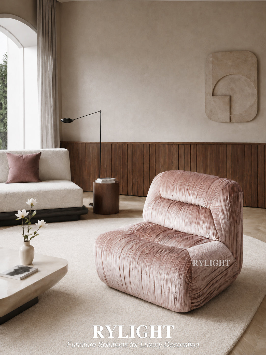 Pompadour French Vintage Velvet Modular Sofa
