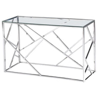 Rylight Stainless Steel Living Room End Table in Gold/Silver Finish