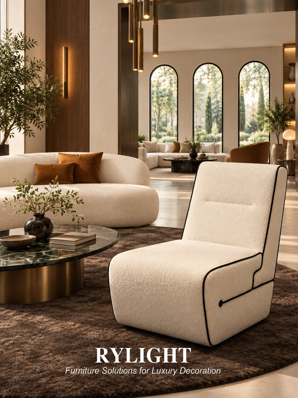 Interconnected Soft Lounge Chair