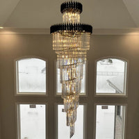 Rylight Spiral Crystal Chandelier