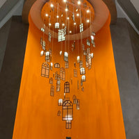 Moderne creatieve ronde zwevende glazen ramen voor woonkamer/hotel/restaurant