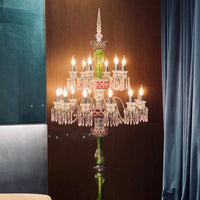 Luxury Colorful 18-Light Crystal Floor Lamp
