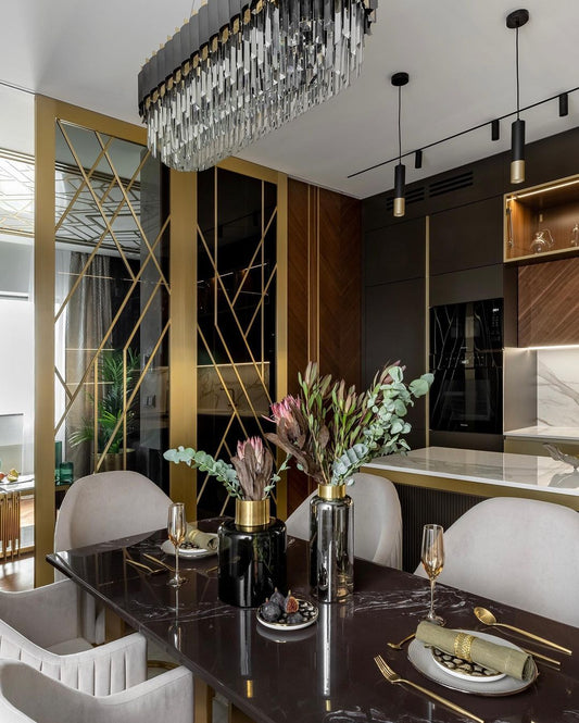 Rylight 3/4/5-laags ovale/ronde kristallen gelaagde kroonluchter