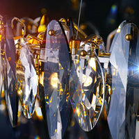 Luxury Leaf Crystal Chandelier for Living Room Modern/Dining Room