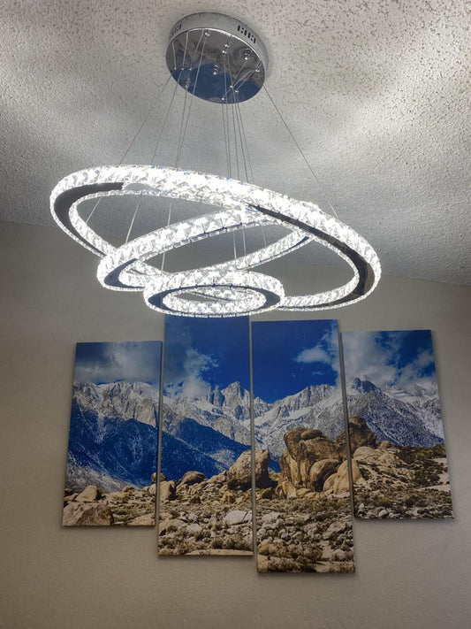 Rylight 2/3/4/5/6/7 ringen kristallen kroonluchter 