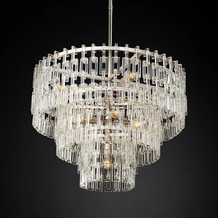 Rylight 3/4/5-Tier Round Tiered Acrylic Chandelier