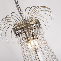 Rylight Empire 5/6/8/14-armige kaars-kristallen kroonluchter in anti-messing