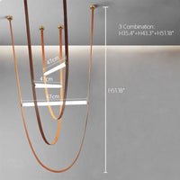 Rylight Designer U-vormige riemlamp LED glazen buis kroonluchter