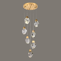 رايلايت 1/3/7/14/22-ثريا كريستالية على شكل قطرة مطر ألماسية خفيفة