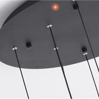 Rylight Modern Industrial Style Pendant with Black Metal Finish