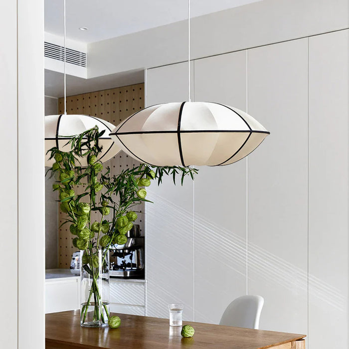 Modern UFO White Lampshade Chandelier