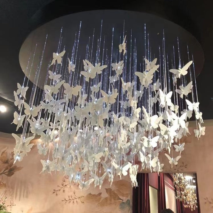 Rylight Fantasy Butterfly Elf Styling Pendant in White/Gold Color