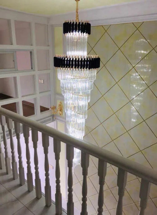 Rylight Spiral Crystal Chandelier