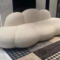 Rylight Fluff Velvet Sofa for Living Room/Bedroom
