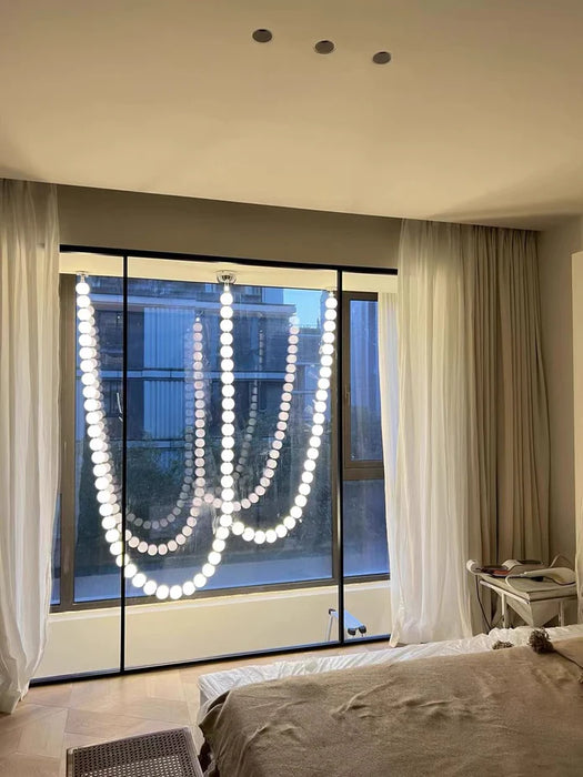 Rylight Pearl Necklace Chandelier