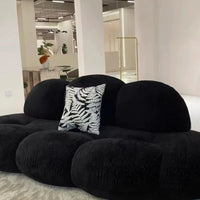 Rylight Fluff Velvet Sofa for Living Room/Bedroom
