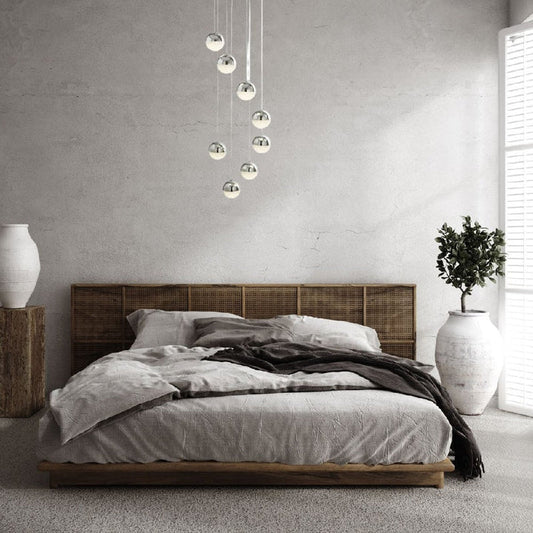 Rylight 1/3/8/14-lichte kristallen zandbalkroonluchter