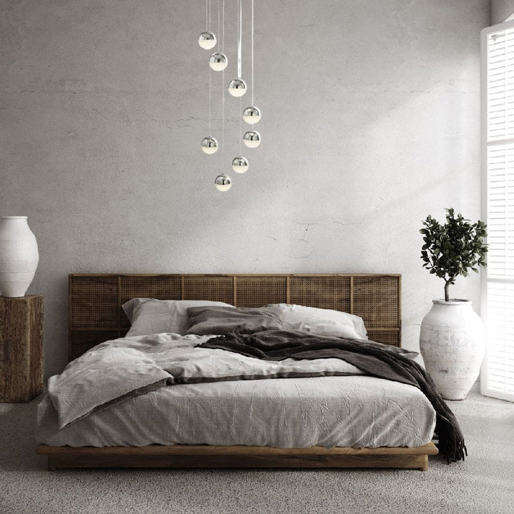 رايلايت 1/3/8/14-ثريا كرة رملية كريستالية خفيفة