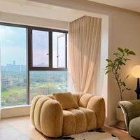 Rylight Scandinavian Vintage Fabric Pumpkin Sofa