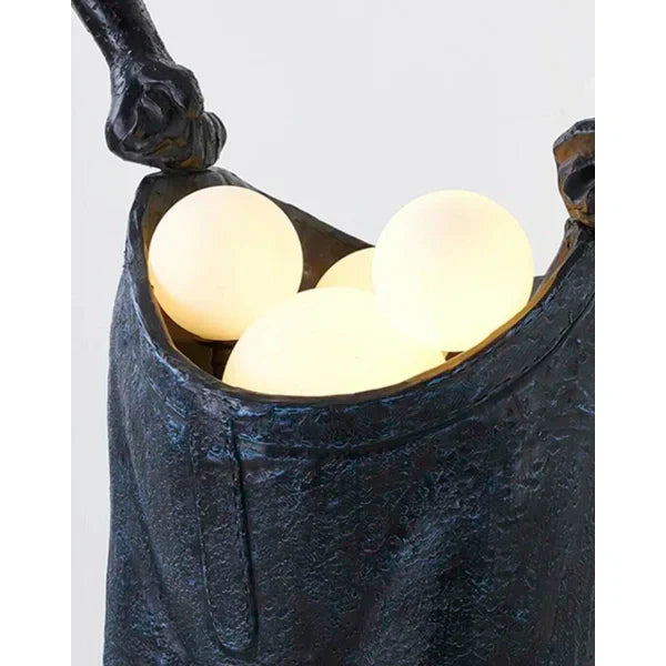 Rylight Man Carrying Pants Statue Floor Lamp