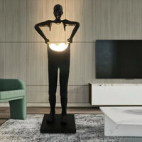 Rylight Man Carrying Pants Statue Floor Lamp