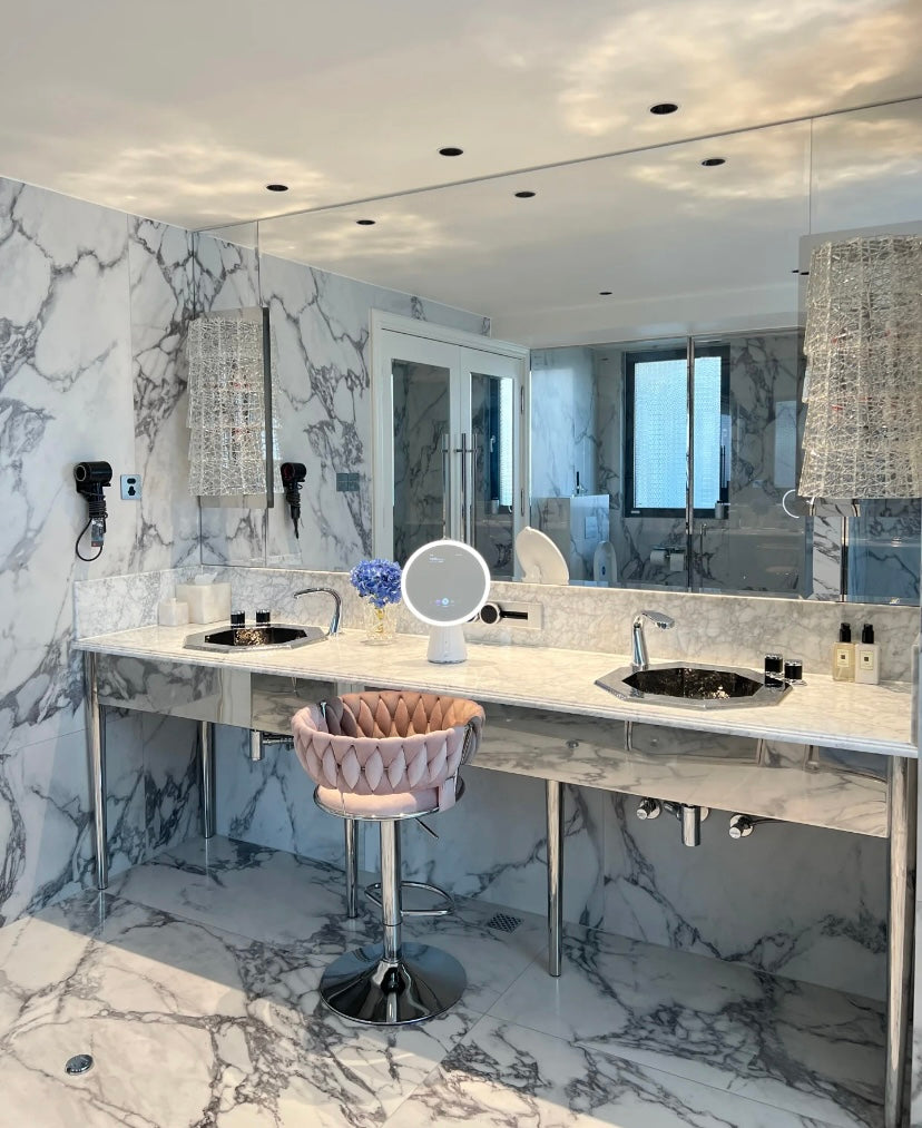 شمعدان حائط كريستالي حديث متجمد