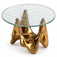Mirage Sculptural Glass Side Table