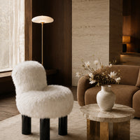 Post‑Modern Italian Sculptural Cloud‑Soft Fleece Lounge Chair