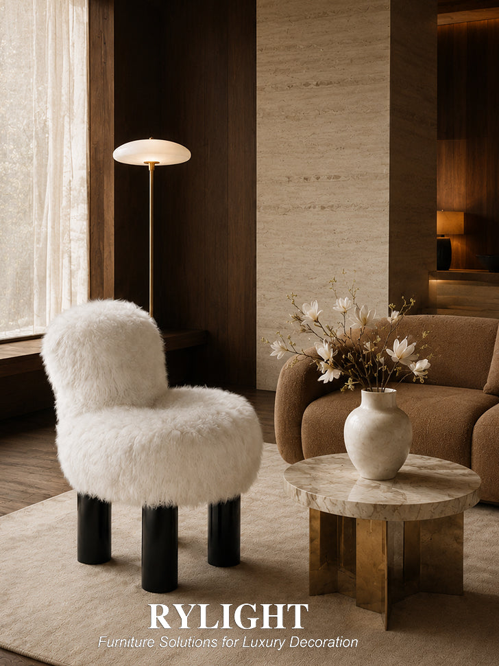 Post‑Modern Italian Sculptural Cloud‑Soft Fleece Lounge Chair