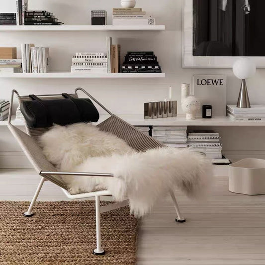 Door Rylight Designer aanbevolen handgemaakte relaxfauteuil/loungestoel met vlaggenlijn