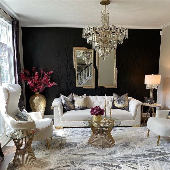 طاولة قهوة حديثة صغيرة الحجم/طاولة جانبية من الحديد