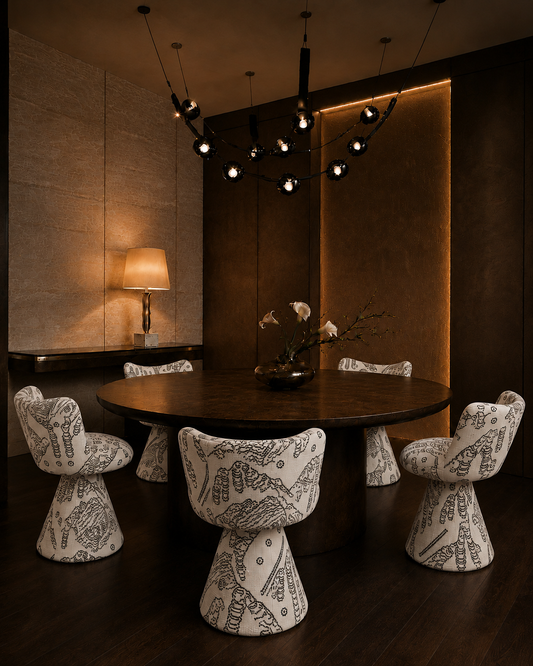 Tiger Mountain Sculptural Pedestal Chair