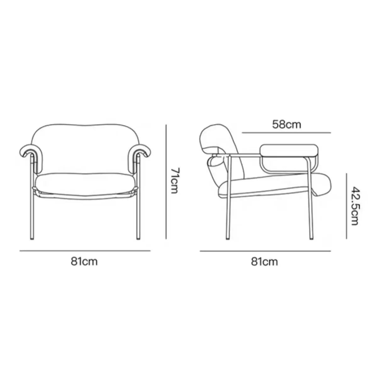 Rylight Modern Boucle Chair