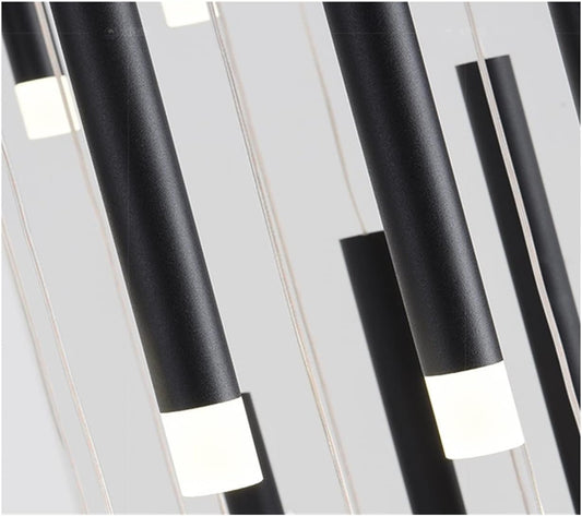 قلادة Rylight على الطراز الصناعي الحديث مع لمسة نهائية معدنية سوداء