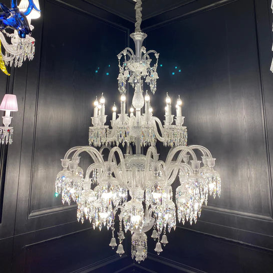 ثريا كريستالية كبيرة متعددة الطبقات من Rylight Luxury Royal