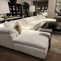 Rylight Cloud Left/Right-Arm Seat Sectional Performance Linen Weave Sofa