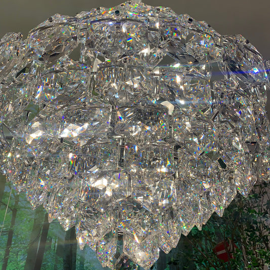 Luxe kegelvormige kristallen kroonluchter voor woonkamer/slaapkamer/badkamer 