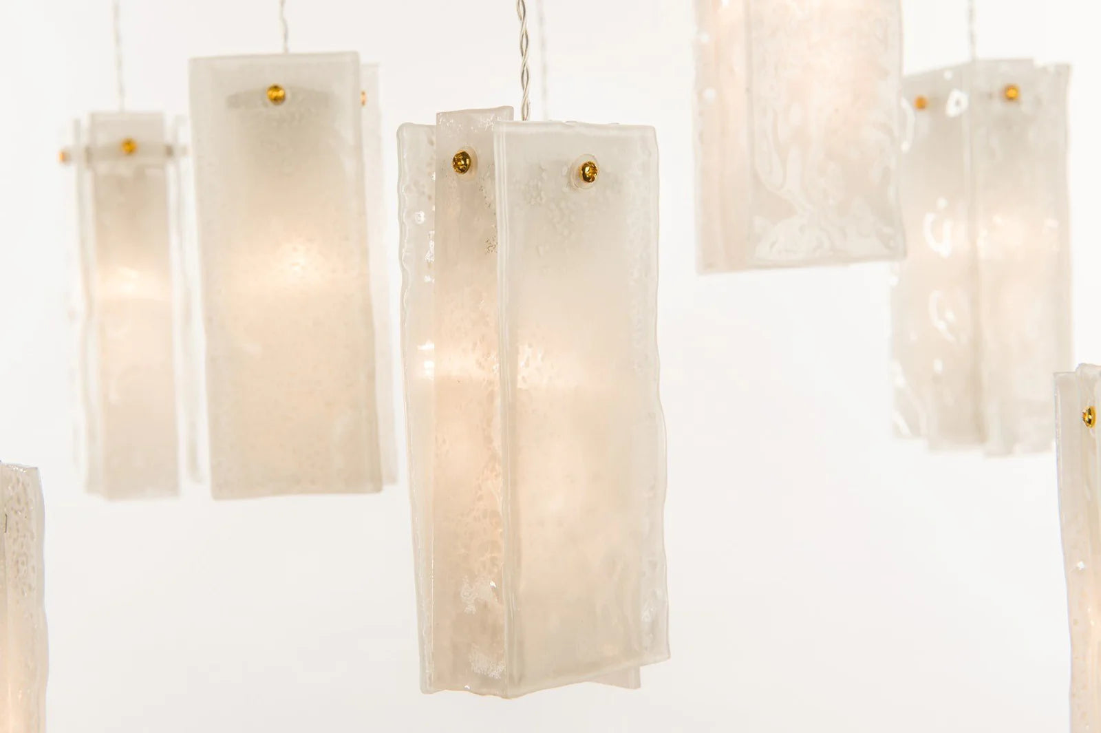 Rylight 1/25/60/84-الضوء الملونة مستطيل العنقودية بلاط زجاجي قلادة/الثريا