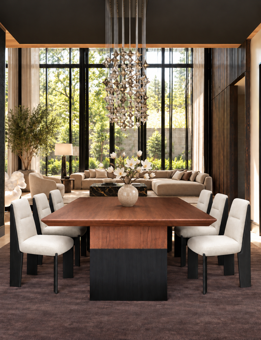 Noirline Sculptural Upholstered Dining Chair