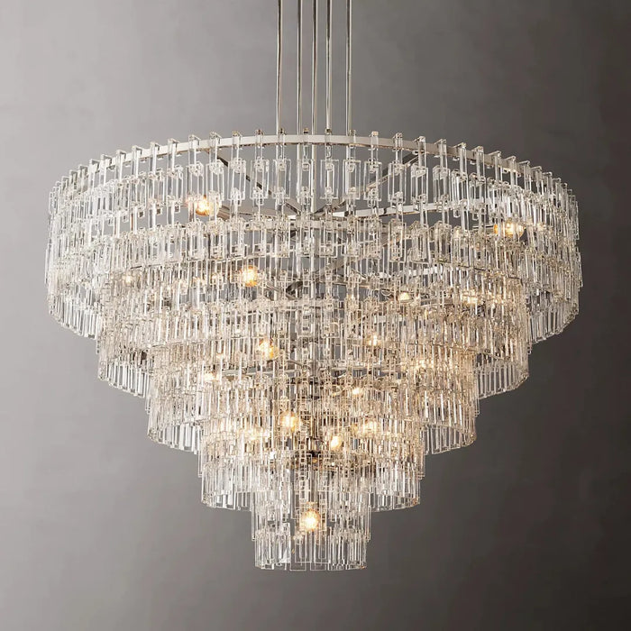 Rylight 3/4/5-Tier Round Tiered Acrylic Chandelier
