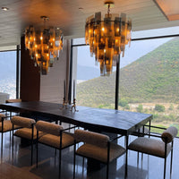 ثريا فاخرة متعددة الطبقات بتصميم مذهل لغرفة المعيشة/غرفة الطعام/غرفة النوم