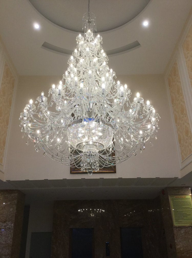 Rylight 60/87/178-Light Extra Large Crystal Candle Chandelier