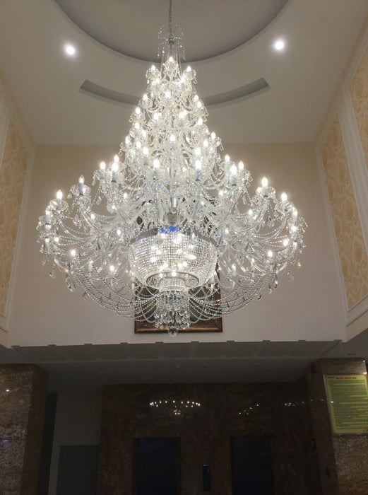 Rylight 60/87/178-Light Extra Large Crystal Candle Chandelier