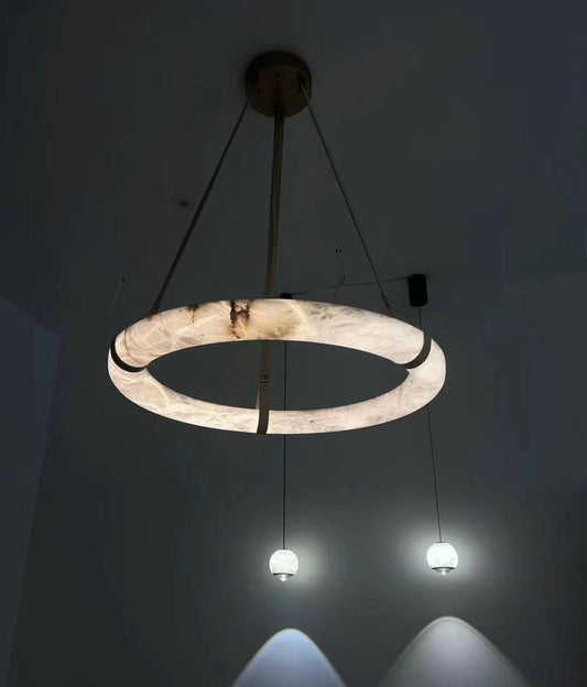 ثريا دائرية حديثة من المرمر لغرفة المعيشة/غرفة النوم