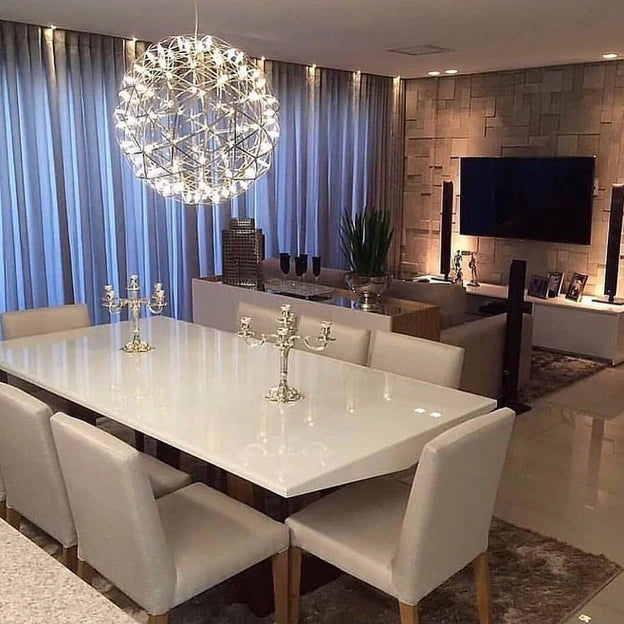 Rylight 11,8"/15,7"/19,7"/23,6"/31,5"/39,4"/47,2" ronde sterrenhemel hangende kroonluchter